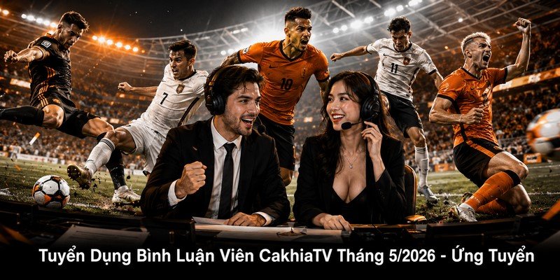 Tuyển Dụng Bình Luận Viên CakhiaTV